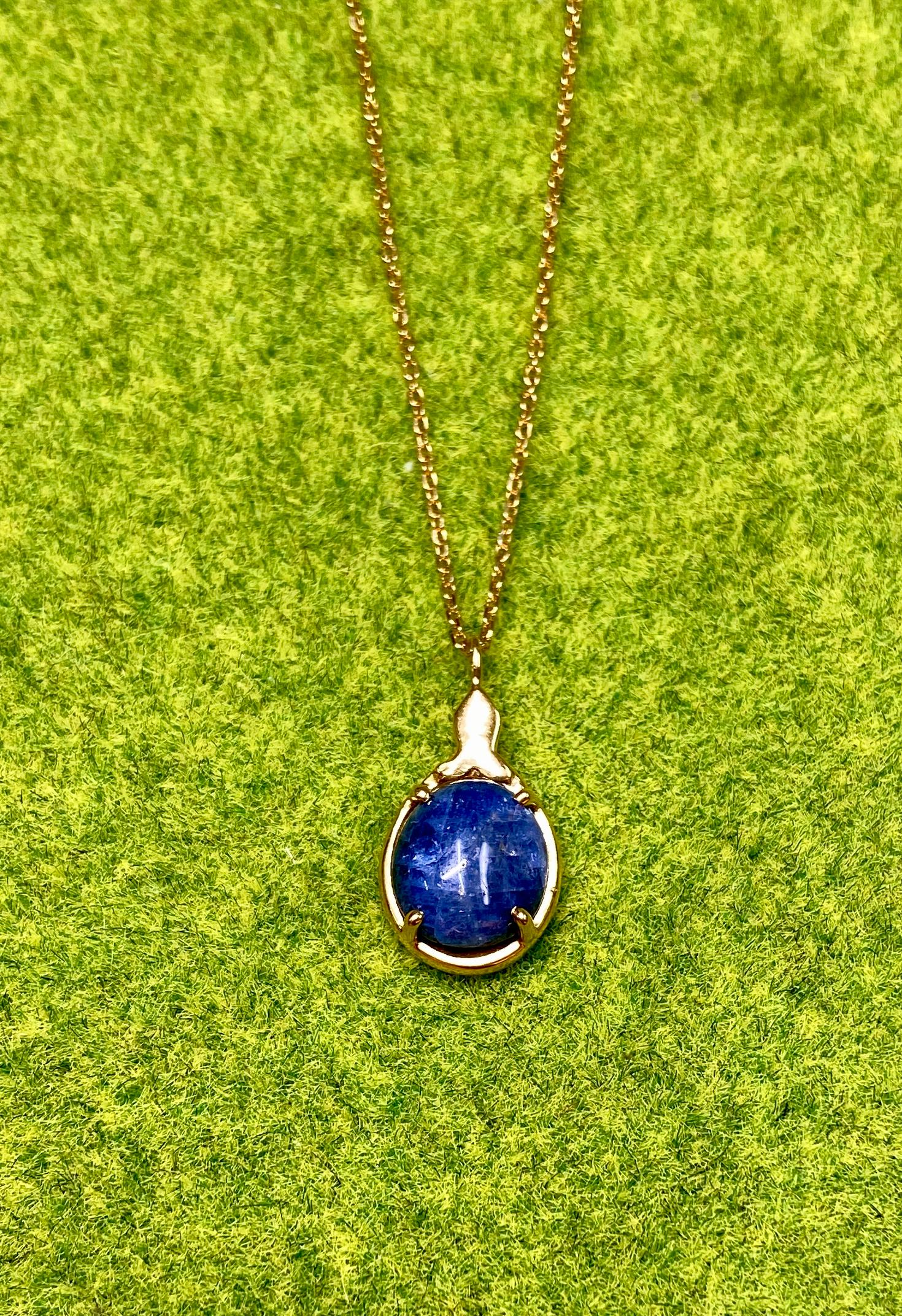 サファイア亀さんペンダントネックレス　k18メッキ仕様